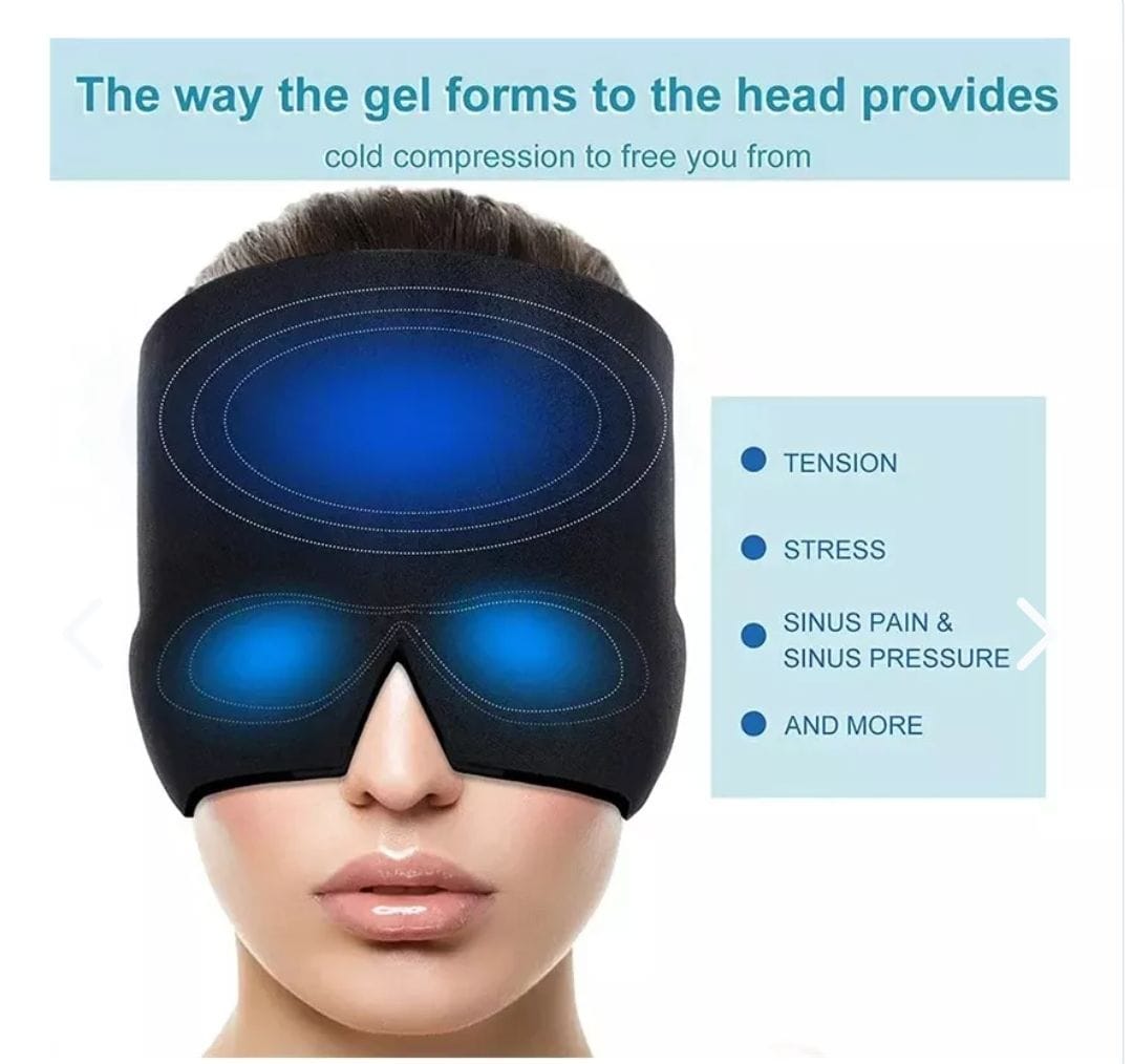 ? Gorro Analg&eacute;sico de Gel - Fr&iacute;o/Calor &ndash;p/ dolores de cabeza y migra&ntilde;a