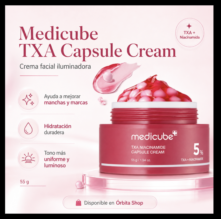 Medicube TXA Capsule Cream!!              Elimina manchas y otorga una piel luminosa!