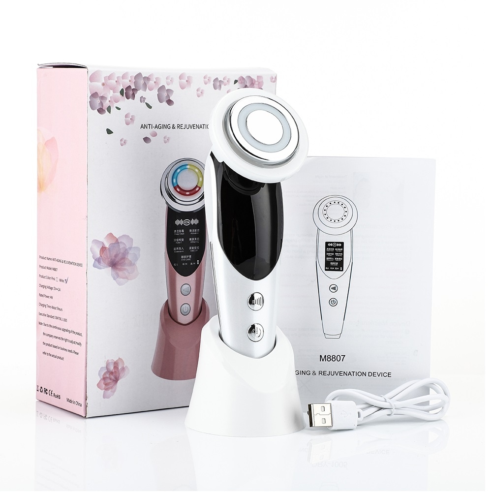 Masajeador Facial 7 en 1 - MESOTERAPIA + RADIOFRECUENCIA 